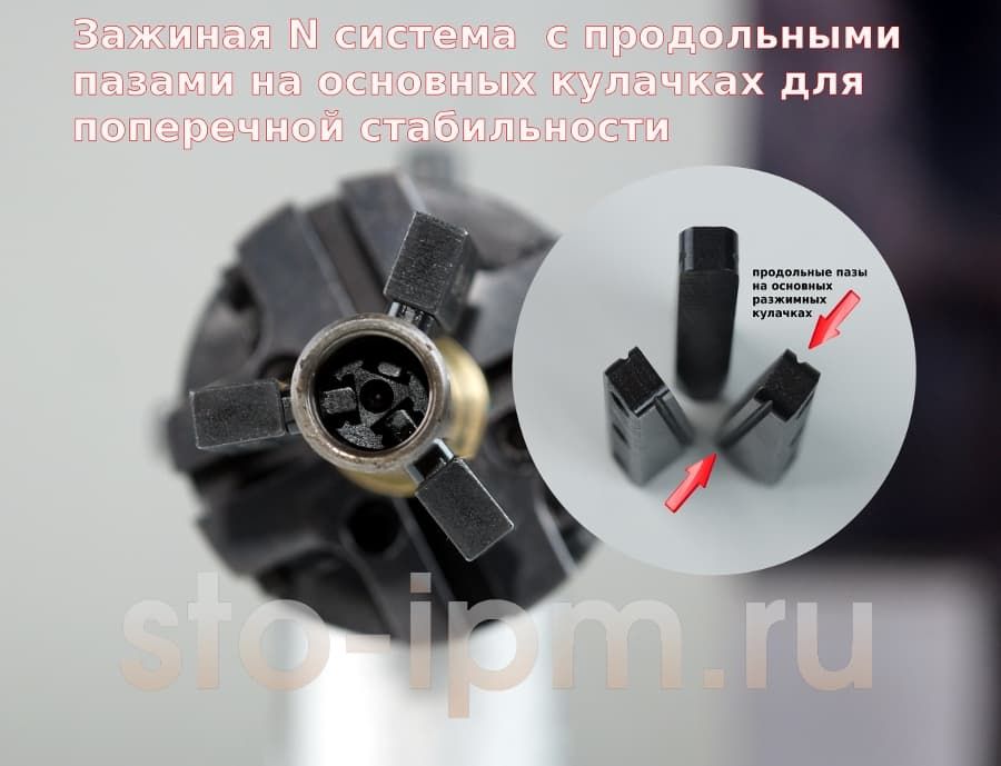 Зажимная система фаскореза с "Г" образным пазом