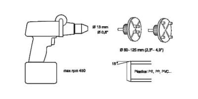 Ручной фаскосниматель для пластиковых труб Exact Bevel Disc